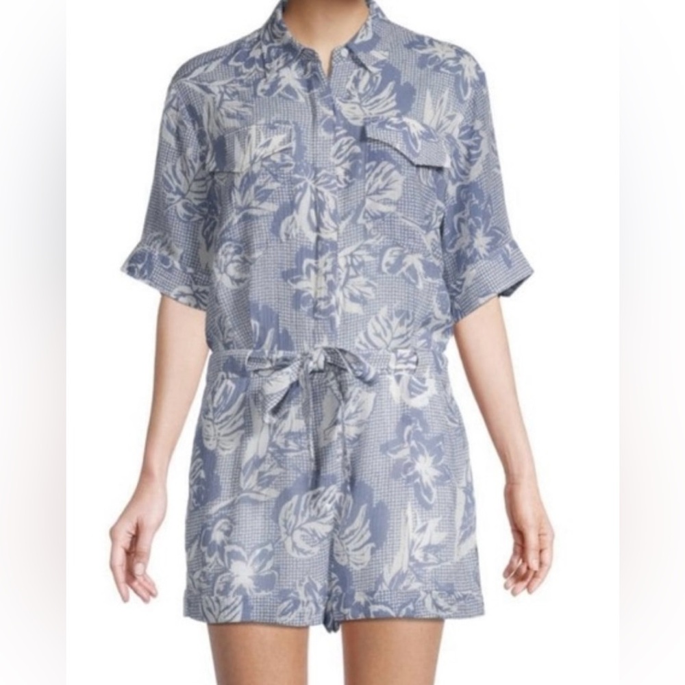 Rag & Bone Blue and White Patterned Shirt